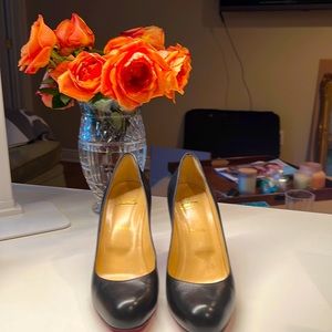 Christian Louboutin Black Simple Pump Worn Once